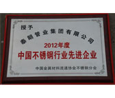 2012年中國不銹鋼行業先進企業